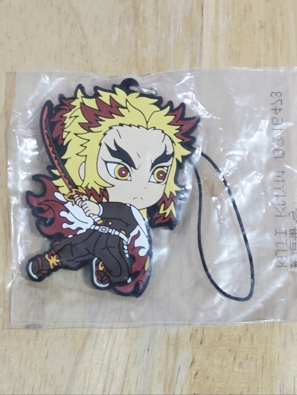 *4 for $20* Demon Slayer Kimetsu no Yaiba  Kyojuro Rengoku Rubber Strap Keychain